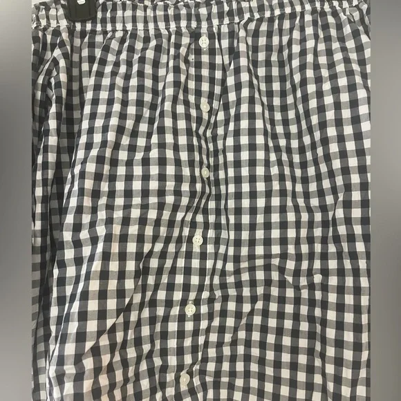 Abercrombie & Fitch Smocked Off the Shoulder Checkered Blouse - Picture 3 of 5